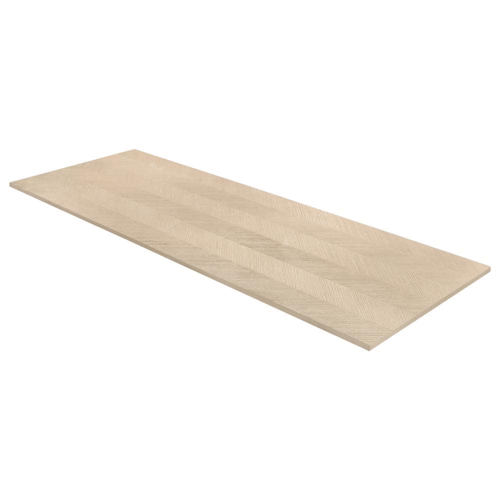 Oakwood Almond Brown Large Matte Ceramic Wall Tile