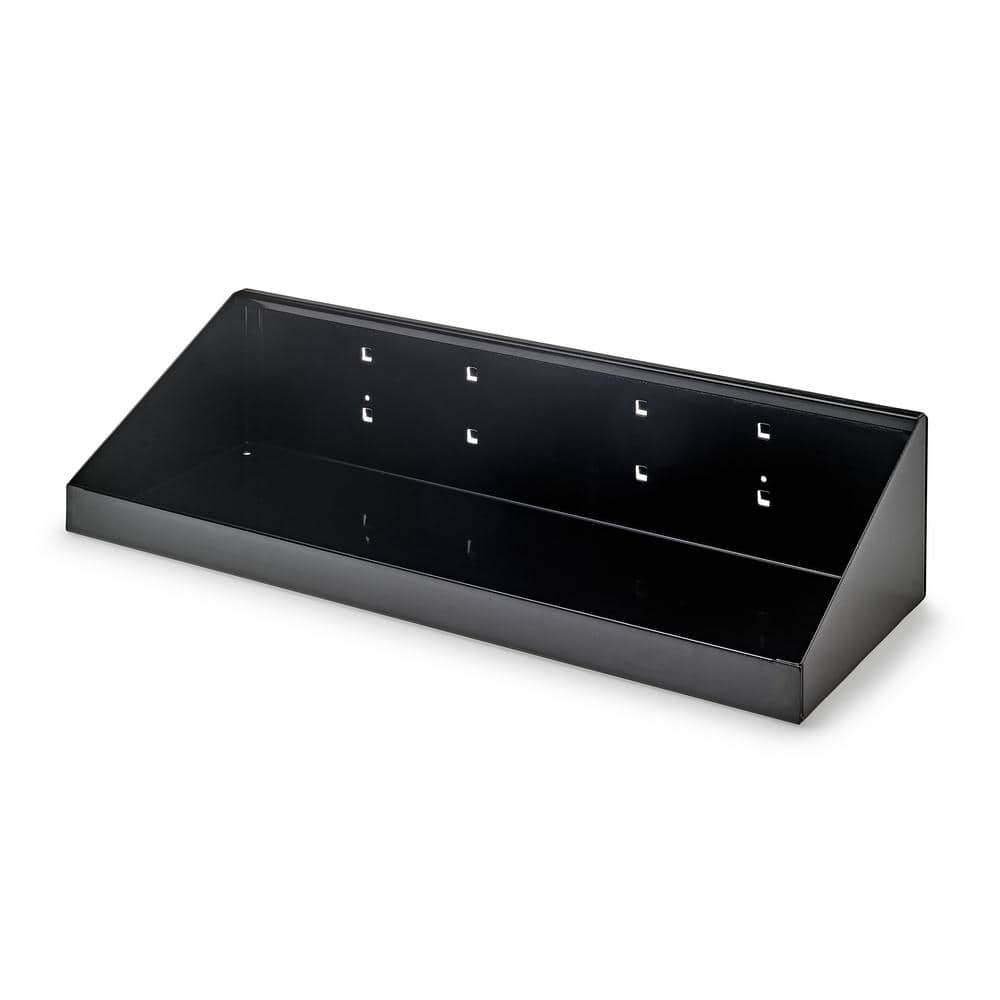 LocHook 18 in. W x 6-1/2 in. Deep Black Epoxy Powder Coated Steel Shelf for LocBoard price history on PriceWatchPro