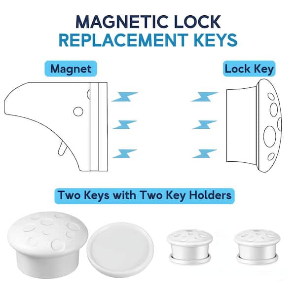 BABY PROOF ME Magnetic Safety Lock 2-Pack Replacement Key BPM
