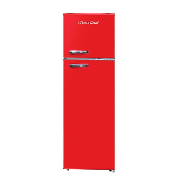 ARCTIC CHEF 10 cu. ft. Retro Mini Refrigerator in Red with Freezer