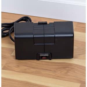 Wiremold CordMate 8-Outlet Cable Management Box with Built-In Surge Protected Power Strip, for Home or Office, Black