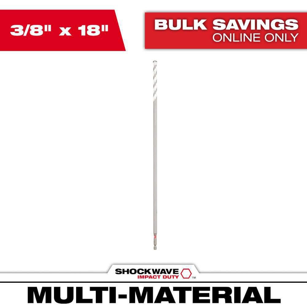 3/8 in. x 18 in. SHOCKWAVE Impact Duty Carbide Bellhanger Multi-Material Bit price history on PriceWatchPro
