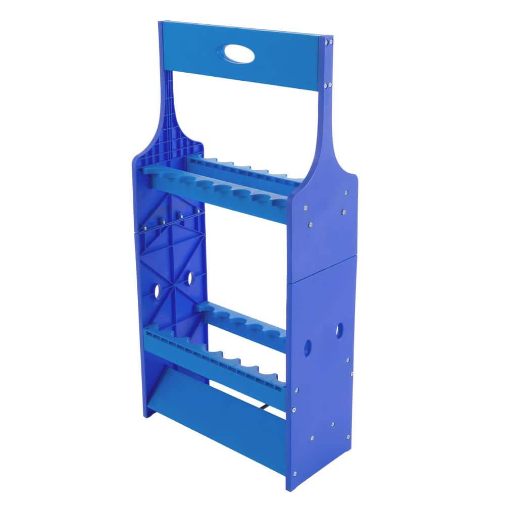 Fishing Rod Rack- Plastic Floor Storage Holder, Organizer Stand for Home or