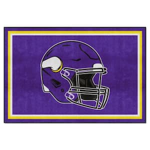 Minnesota Vikings Purple 5 ft. x 8 ft. Plush Area Rug