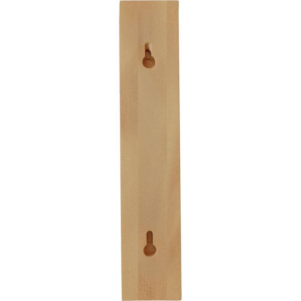 Red Oak Hand-Carved Wood Shelf Bracket 12.25" H