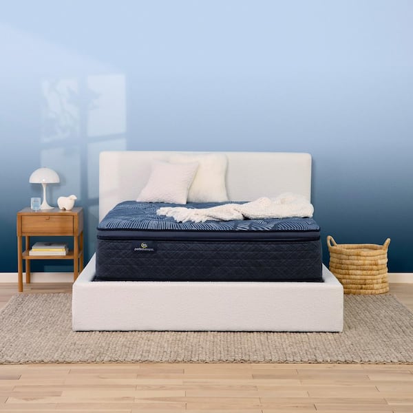 Serta Perfect Sleeper Oasis Sleep King Plush Pillow Top 15.0 in. Mattress Set with 9 in. Foundation