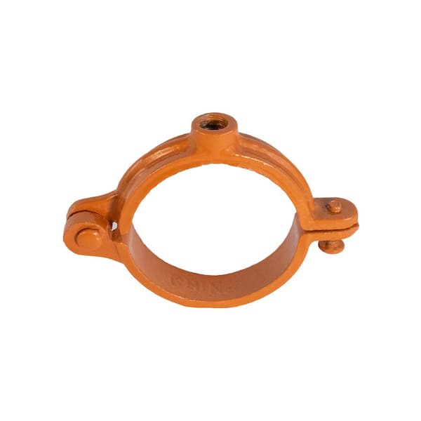 PLUMBFLEX 1/2 in. Hinged Split Ring Pipe Hanger in Copper Epoxy Coated Iron