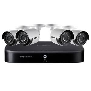8-Channel 1080p 1TB DVR Security Camera System with 8 Wired Cameras