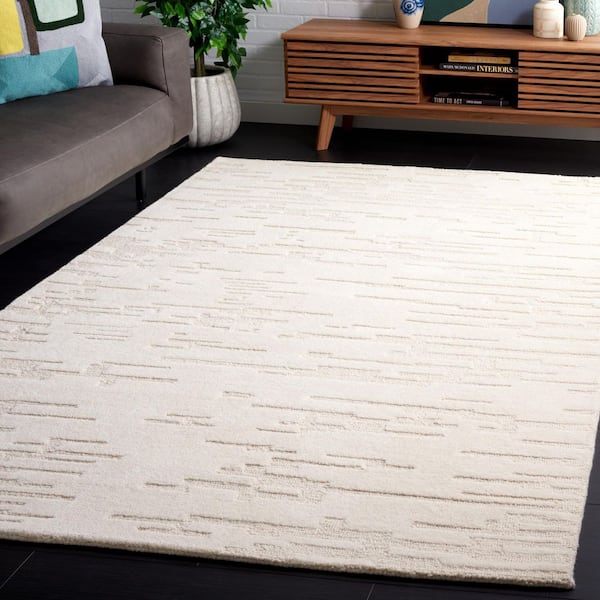 Renewal 3 ft. x 5 ft. Ivory Abstract Area Rug
