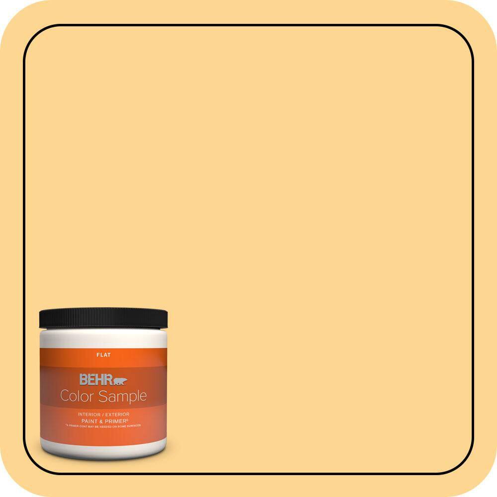 8 oz. #310B-4 Cornmeal Flat Interior/Exterior Paint & Primer Color Sample product image for price tracking
