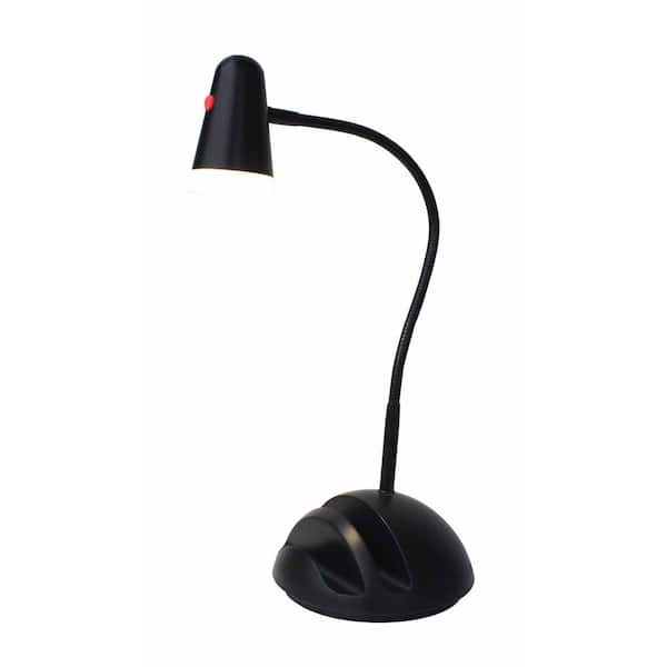Adesso 16 In Black Led Desk Lamp With, Home Depot Desk Lamp With Usb Port