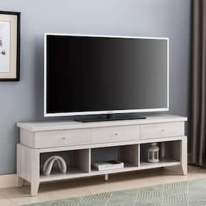 White Oak TV Stand Fits TV's up to 60 in. with Drawers and Shelves