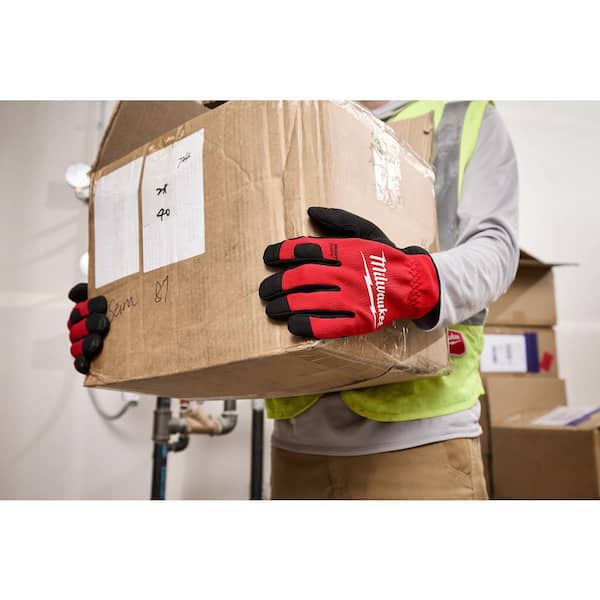Milwaukee Medium Red Lightweight Work Glove With Flexible Cuff 48