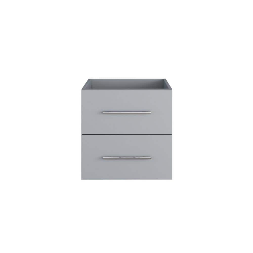 Napa 24 in. W x 22 in. D x 21 in. H Single Sink Bath Vanity Cabinet without Top in Gray, Wall Mounted price history on PriceWatchPro