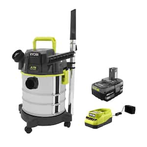 ONE+ 18V Cordless 4.75 Gal. Wet/Dry Vacuum Kit with 4.0 Ah Battery and Charger