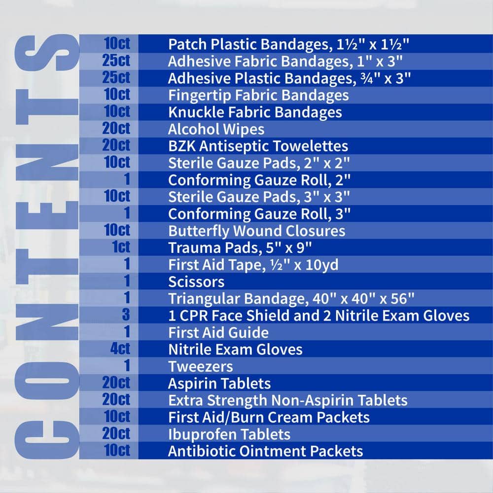 Large White Plastic First Aid Cabinet for 50 People