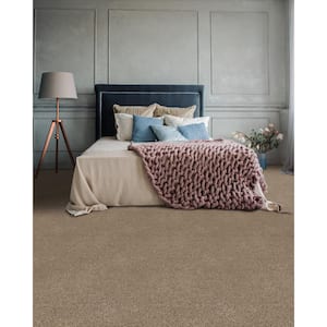 Hartsfield - Skypoint - Beige 12 ft. 16 oz. SD Polyester Texture Full Roll Carpet (1080 sq. ft./Roll)