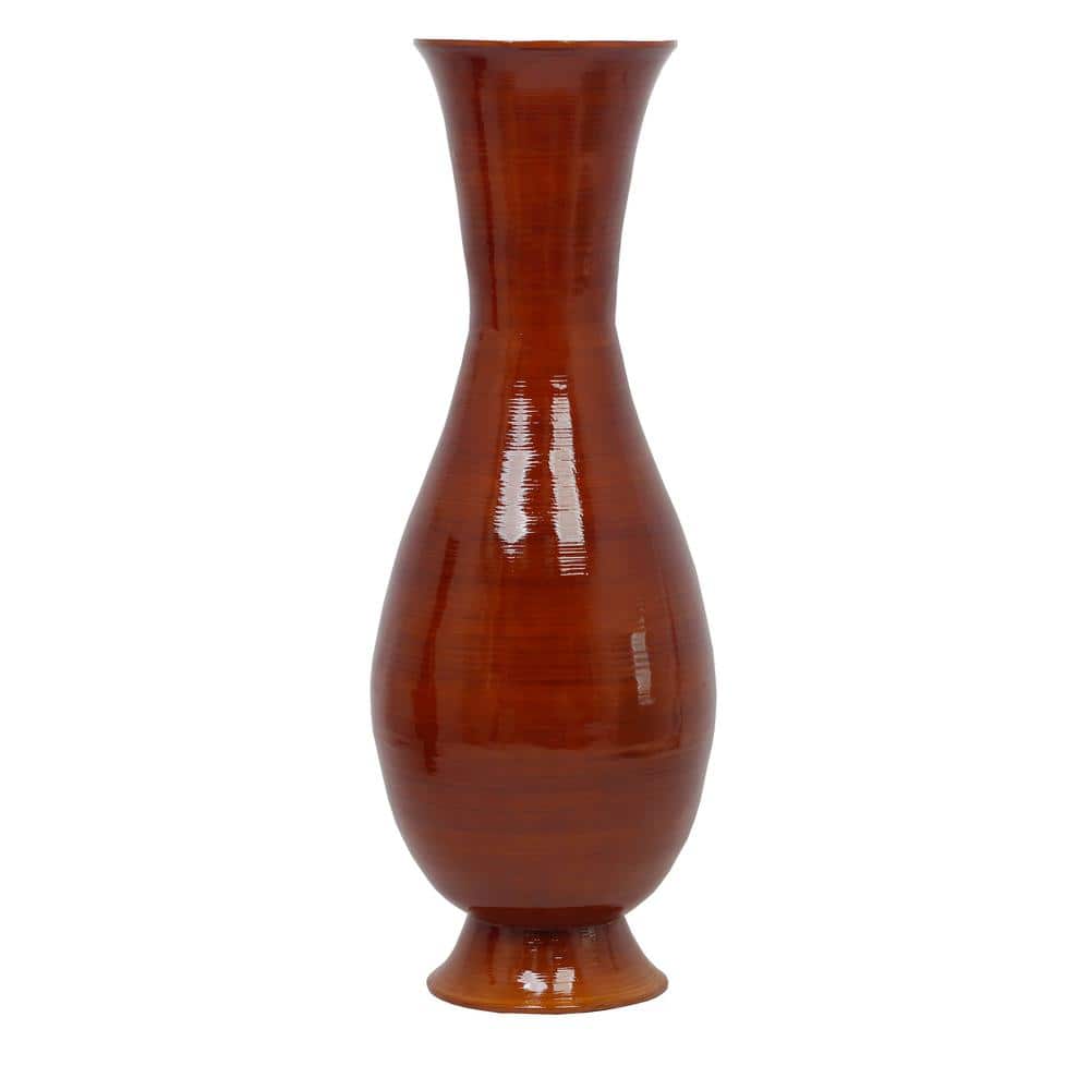 Uniquewise Tall Modern Decorative Floor Vase: Handmade, Natural