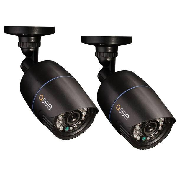 Q-SEE Premium Series Wired 960H Indoor/Outdoor Camera Set with 700 TVL and 100 ft. of Night Vision (2-Pack)-DISCONTINUED