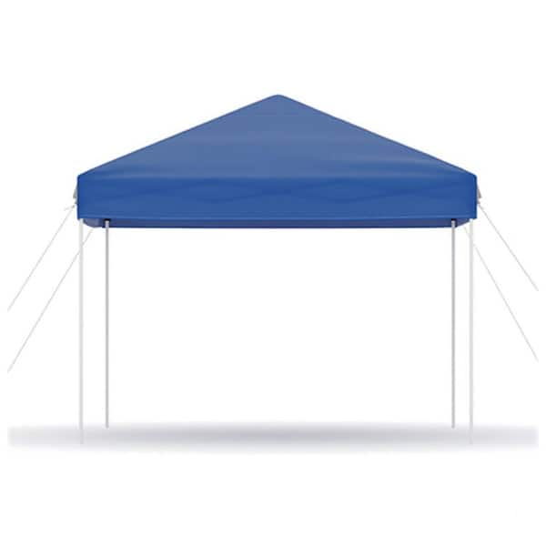 10 ft. x 10 ft. Instant Pop Up Canopy Tent Sun Shelter in Blue with Adjustable Height & Portable Bag
