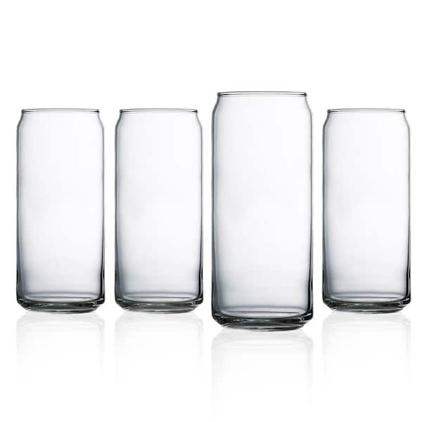 Guinness Beer Pint Clear Glass Tumblers Set Of Four (4) 16 Oz Heavy Glasses