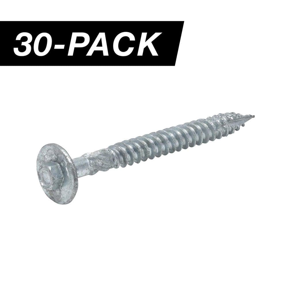 3/8 in. x 4 in. Hex Washer Head Structural Hot Dipped Galvanized Screw (30-Piece) price history on PriceWatchPro