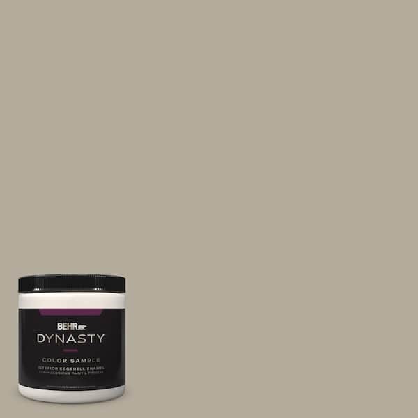 BEHR DYNASTY 8 oz. #PPF-33 Terrace Taupe Eggshell Enamel Stain-Blocking Interior Paint & Primer Sample