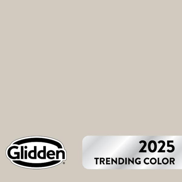 Glidden Diamond 1 gal. PPG1000-1 Dust Bunny Satin Interior Paint with Primer