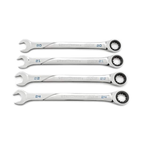 GEARWRENCH Metric 120XP Universal Spline XL Combination Ratcheting Wrench Tool Set (4-Piece)