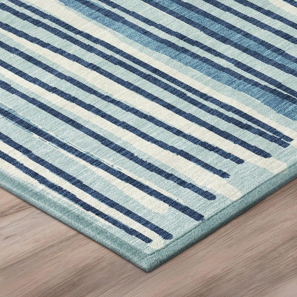 Chantille Machine Washable Indoor/Outdoor Abstract ACN3045 Sky 2 ft. x 7 ft. Runner Rug