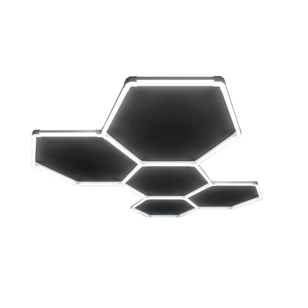 1.3 ft. 168-Watt 25-Pack 5 Grids Hexagon LED Shop Light, 6500K Garage Light for Car Detailing Shop Exhibition Hall price history on PriceWatchPro