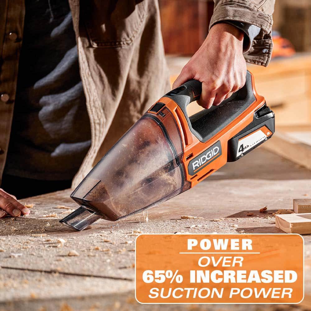18V Cordless Orange Handheld Bagless Vacuum Cleaner