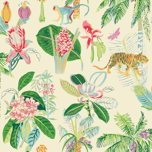 Heavenly Kingdom Leafy Vinyl Peel and Stick Wallpaper Roll (Covers 30.75 sq. ft.)