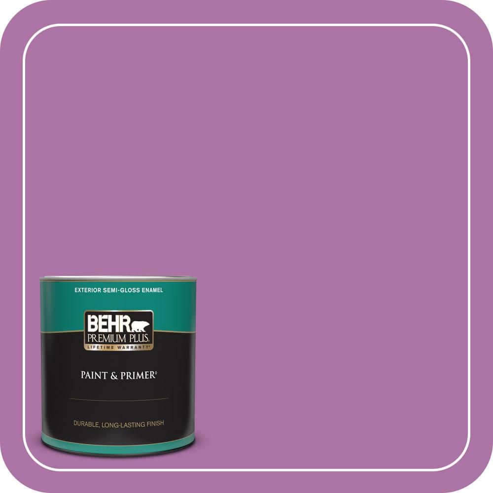 1 qt. #670B-6 Orchid Kiss Semi-Gloss Enamel Exterior Paint & Primer price history on PriceWatchPro