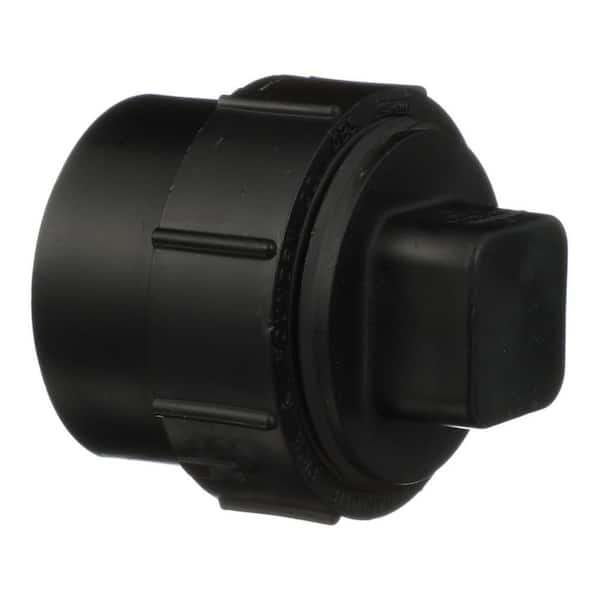 Charlotte Pipe 2 in. ABS Cleanout Adapter with Plug Spigot X FPT