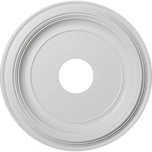 1-3/8 in. P X 16 in. OD X 3-1/2 in. ID Traditional Thermoformed PVC Ceiling Medallion (Fits Canopies up to 9 1/2")