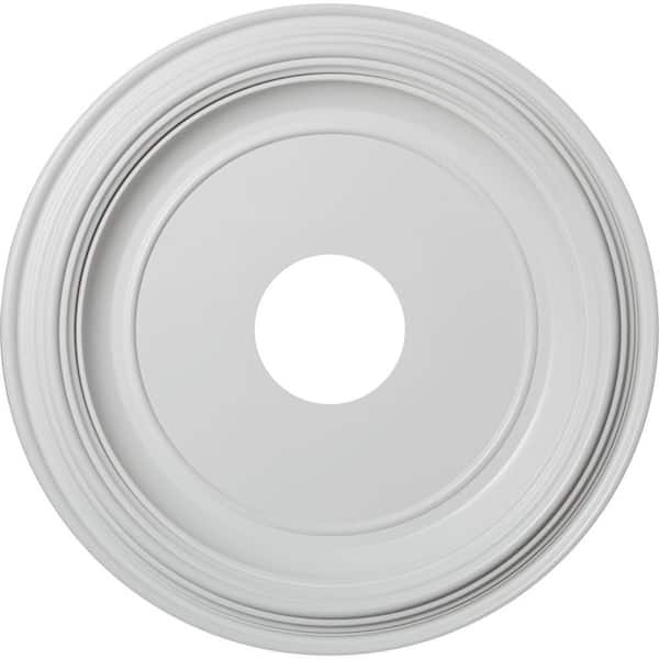 Ekena Millwork 1-3/8 in. P X 16 in. OD X 3-1/2 in. ID Traditional Thermoformed PVC Ceiling Medallion (Fits Canopies up to 9 1/2")