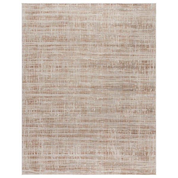Missha Marris Beige 8 ft. x 10 ft. Abstract High-Low Indoor Area Rug
