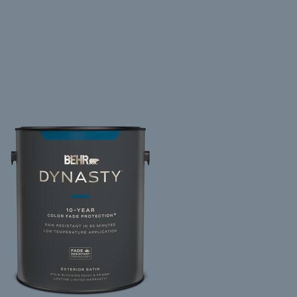 BEHR DYNASTY 1 gal. PPU1405 Forever Denim Satin Enamel Exterior Stain