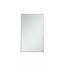 Medium Rectangle Silver Modern Mirror (40 in. H x 36 in. W ...
