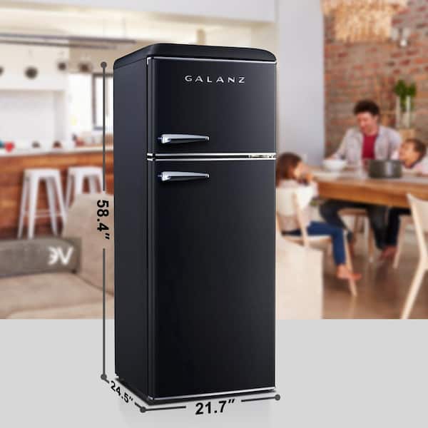 Galanz 22 in. 7.6 cu. ft. Retro Top Freezer Refrigerator