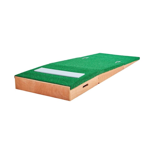 Portable Pitching Mound, 85 in. Baseball/Softball Pitcher Trainer for Indoor/Outdoor Practice, Antifade Turf and Base