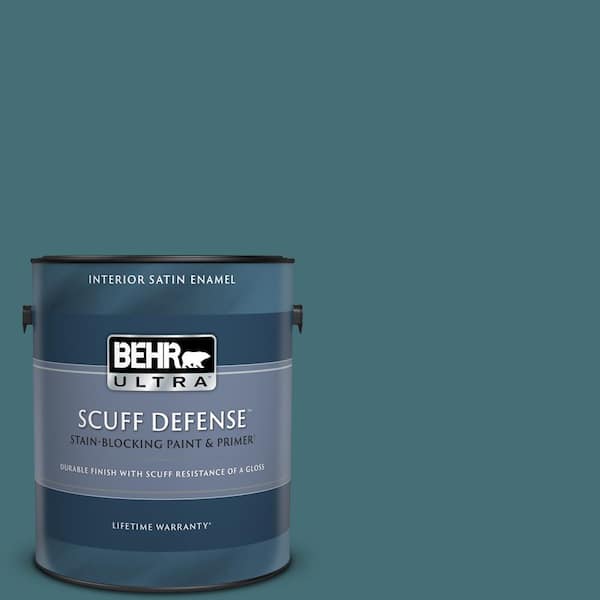 BEHR ULTRA 1 gal. #520F-6 Cathedral Extra Durable Satin Enamel Interior Paint & Primer