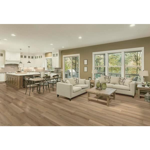 Take Home Sample-Hill Valley Oak Click Lock Waterproof Luxury Vinyl Plank Flooring