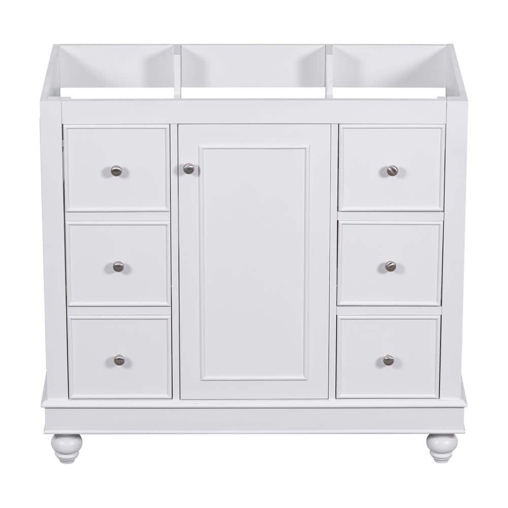 35.28 in. W x 16.2 in. D x 32.87 in. H Bath Vanity Cabinet without Top with