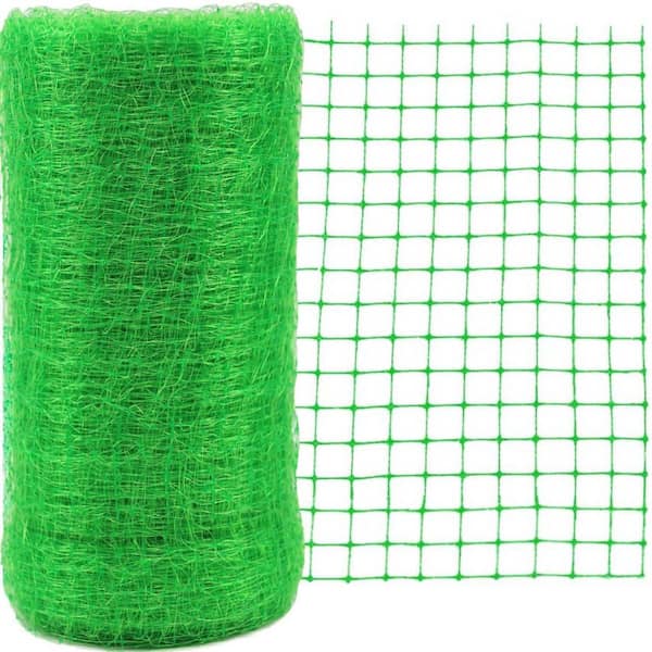 7 x 100 ft. Outdoor Bird and Deer Netting Green Deer Netting for Plants Fruit Trees Vegetables from Birds, Squirrels