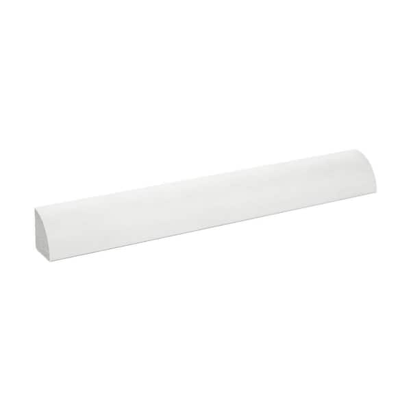 American Pro Decor WM 105 3/4 in. x 3/4 in. x 6 in. Long Recycled Polystyrene Quarter Round Moulding Sample