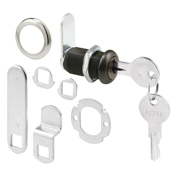 Prime-Line 1-3/8 in. Classic Bronze Cam Lock U 11089