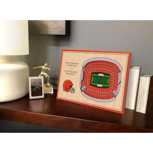 Officially Licensed NFL Cleveland Browns StadiumView 3D Wall Art