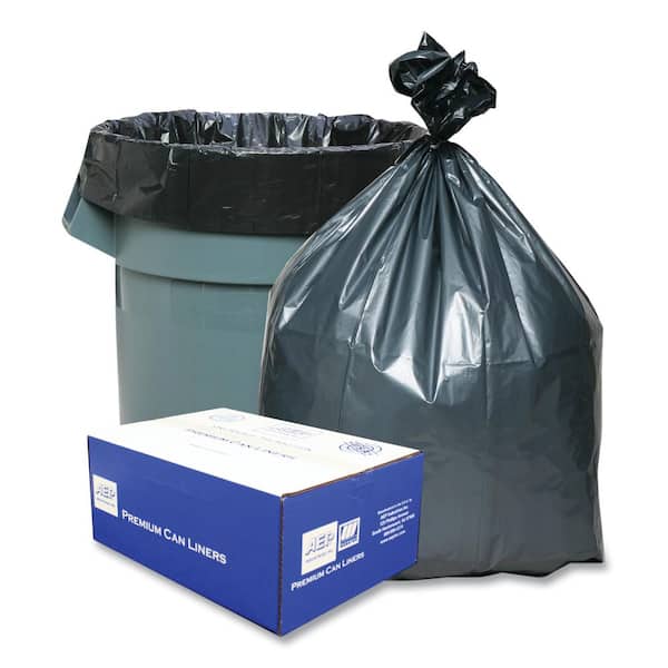Commercial trash bags 56 gallon 43x48 22 mic case of 150